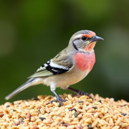 Bird seed mix for wheat-sensitive birds