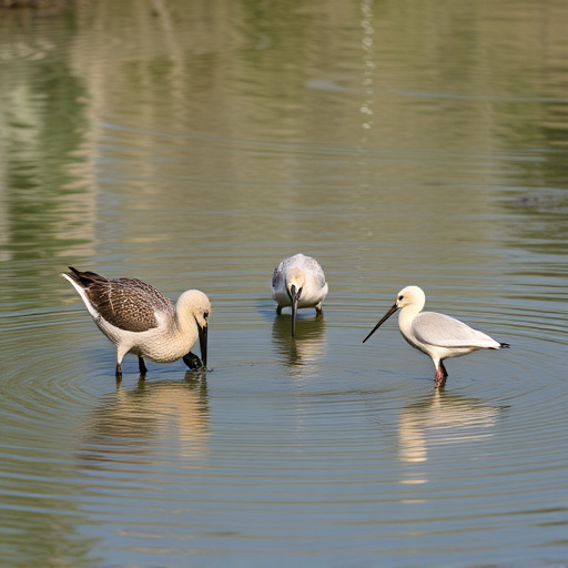 Birds drinking from fresh water bath