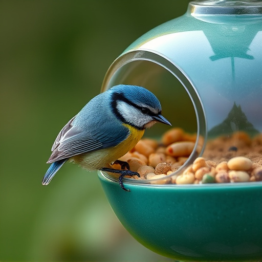 Optimize Bird Nutrition: Compact Mealworm Feeder for Small Birds