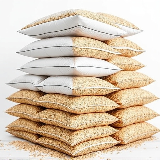 Bulk bird seed bags stacked neatly