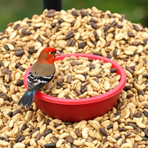 Bulk bird seed ready for feeders