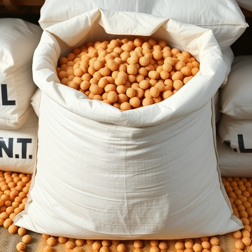 Bulk supply of suet pellets in sack