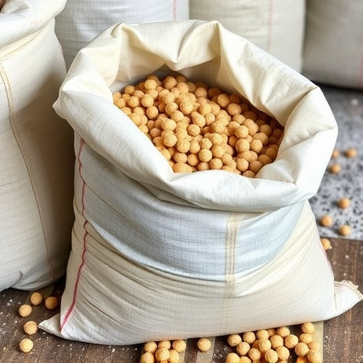 Bulk supply of suet pellets in sack