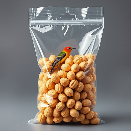 Clear bag of bird peanuts bulk buy