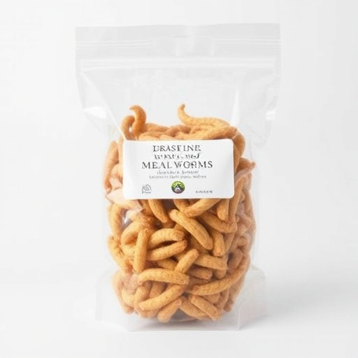 Clear bag of dried mealworms UK