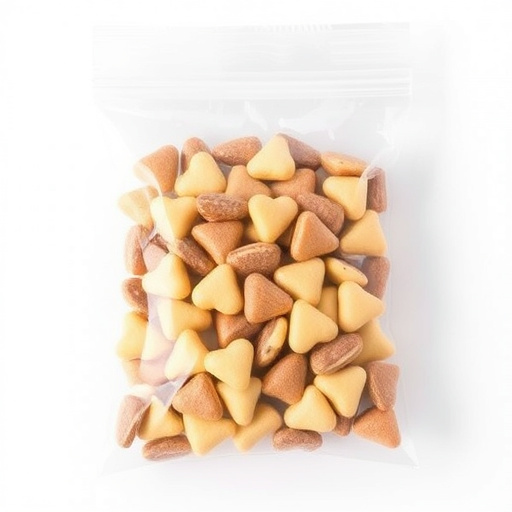 Clear bag of sunflower hearts seeds