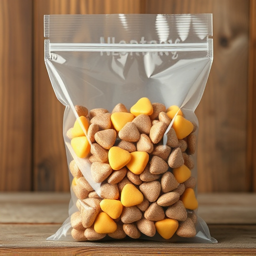 Clear bag of sunflower hearts seeds