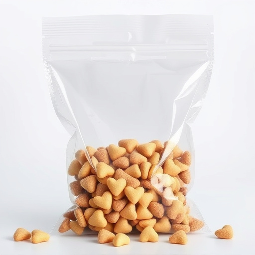 Clear bag of sunflower hearts seeds