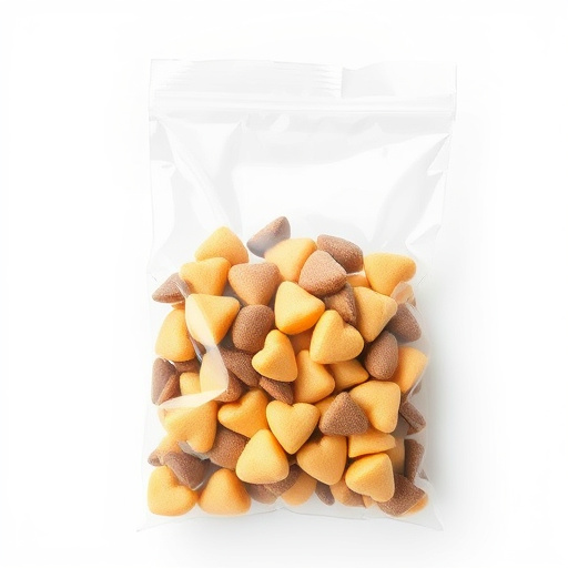 Clear bag of sunflower hearts seeds