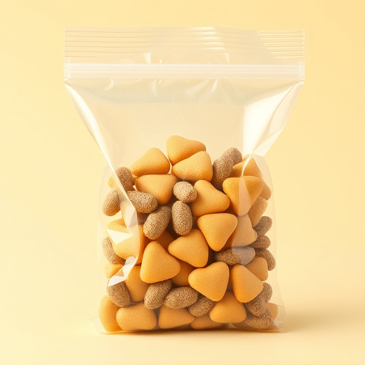 Clear bag of sunflower hearts seeds