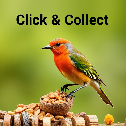 Click-and-collect bird food website banner