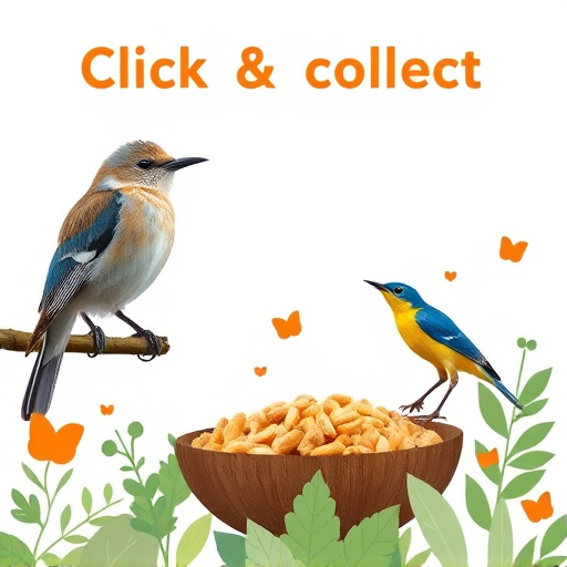 Click-and-collect bird food website banner