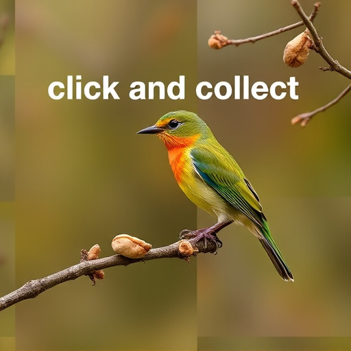 Click-and-collect bird food website banner