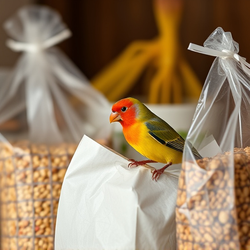 Close-up of affordable bird food bags