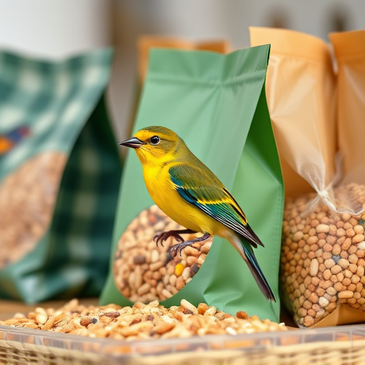 Close-up of affordable bird food bags