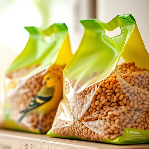 Close-up of affordable bird food bags