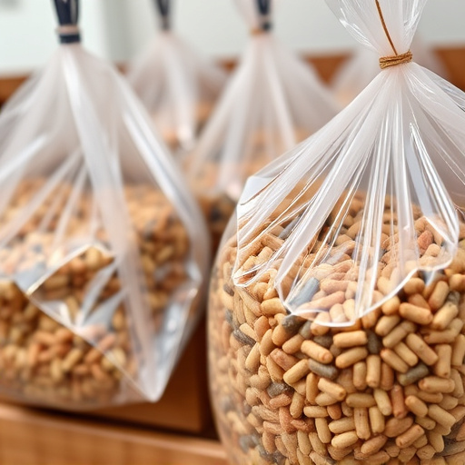 Close-up of affordable bird food bags