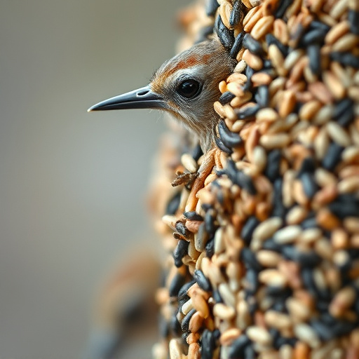 Close-up of bird seed texture UK