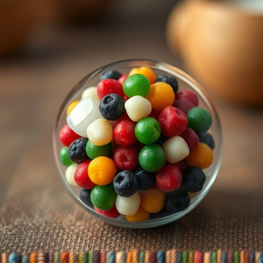 Close-up of filled fat ball holder