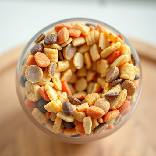 Close-up of filled fat ball holder