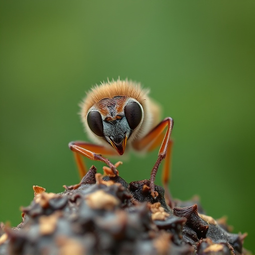 Close-up of fledgling eating insects