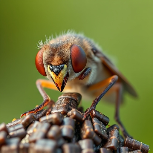 Close-up of fledgling eating insects