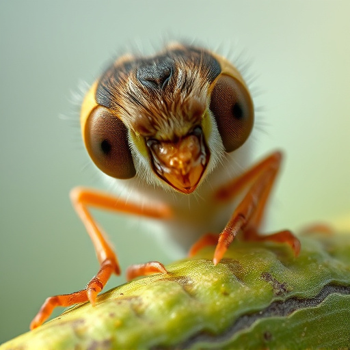 Close-up of fledgling eating insects