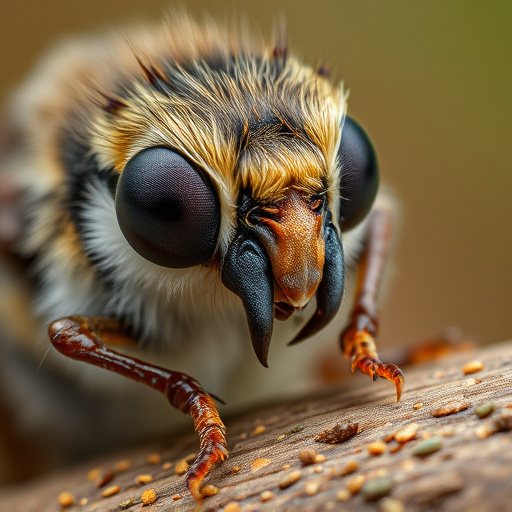 Close-up of fledgling eating insects
