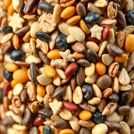 Close-up of mixed bird seed blend