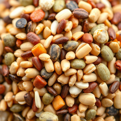 Close-up of mixed bird seed blend