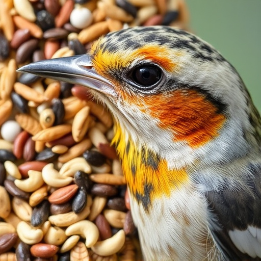 Close-up of mixed bird seed blend