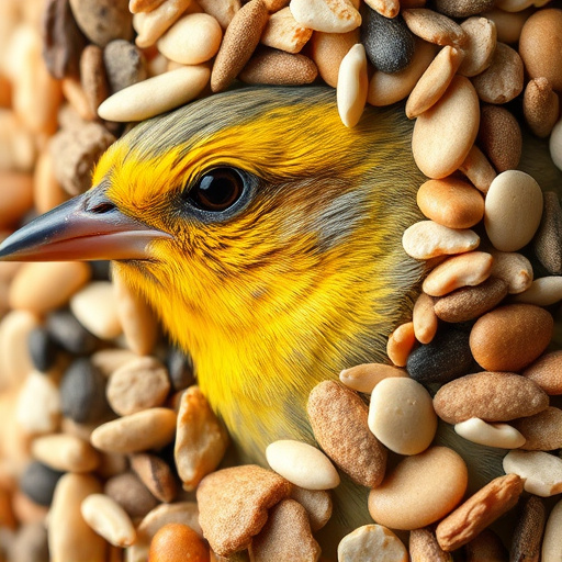 Close-up of mixed bird seed blend