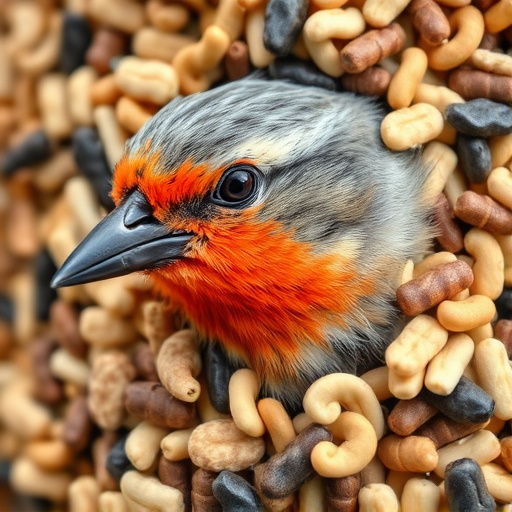 Close-up of mixed bird seed blend