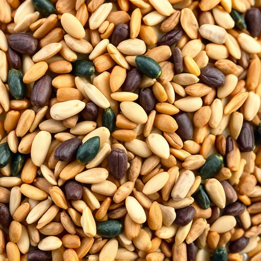 Close-up of mixed bird seed blend