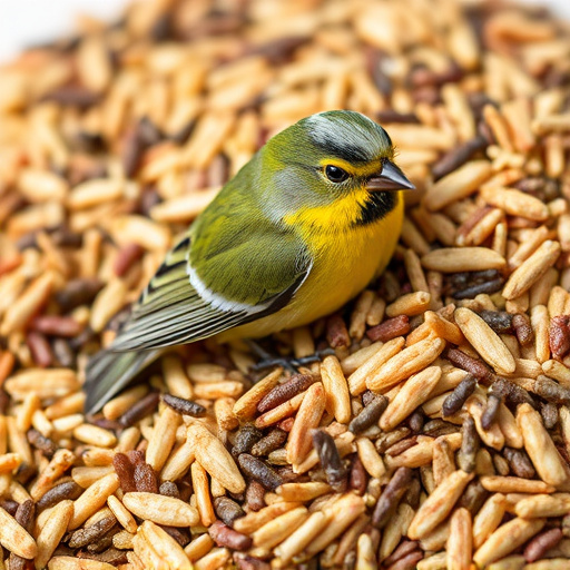 Close-up of no-mess bird seed mix