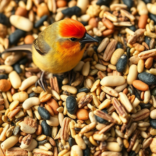 Close-up of no-mess bird seed mix