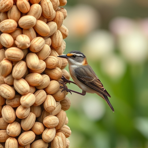 Close-up of peanuts for garden birds