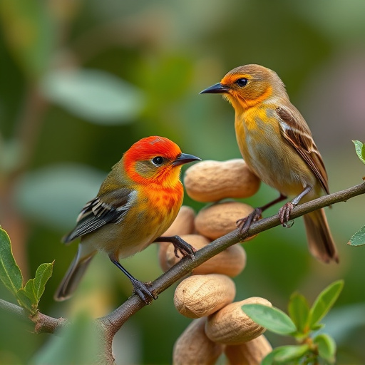 Close-up of peanuts for garden birds