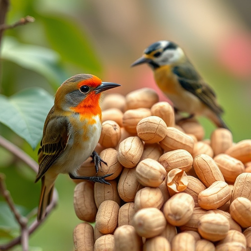 Close-up of peanuts for garden birds