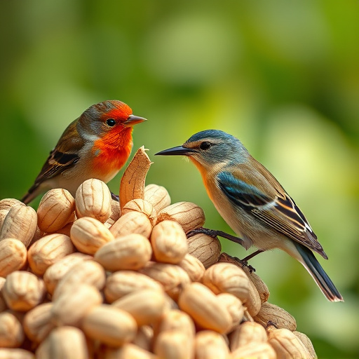 Close-up of peanuts for garden birds