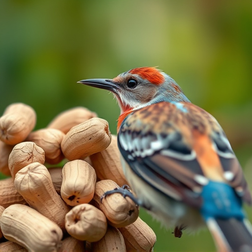 Close-up of peanuts for garden birds