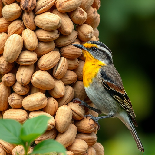 Close-up of peanuts for garden birds