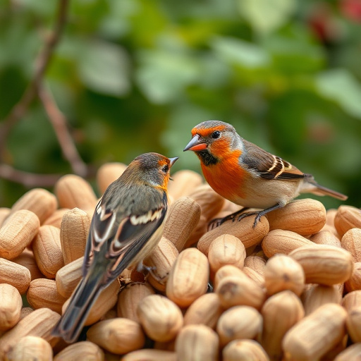 Close-up of peanuts for garden birds