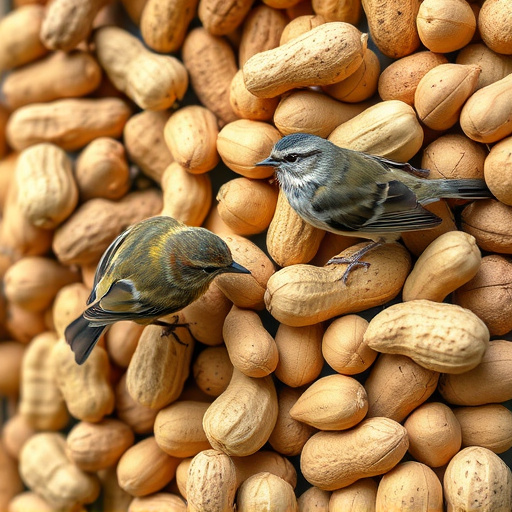 Close-up of peanuts for garden birds