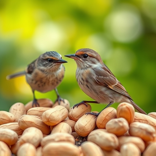 Close-up of peanuts for garden birds