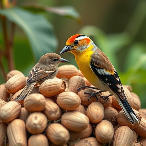 Close-up of peanuts for garden birds