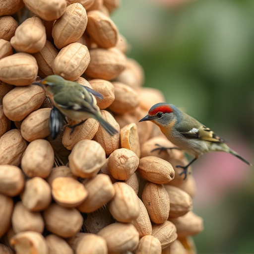 Close-up of peanuts for garden birds