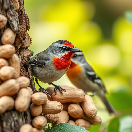 Close-up of peanuts for garden birds