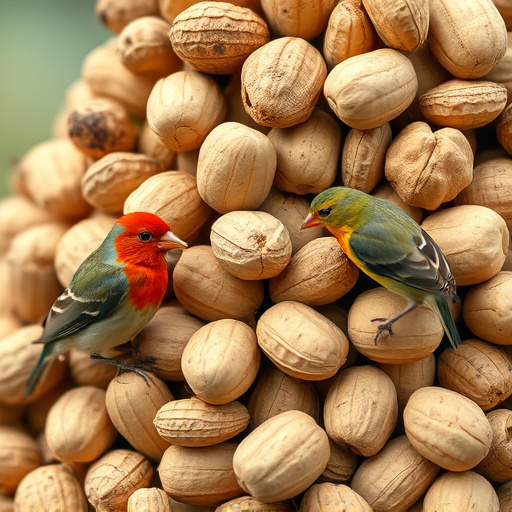 Close-up of peanuts for garden birds