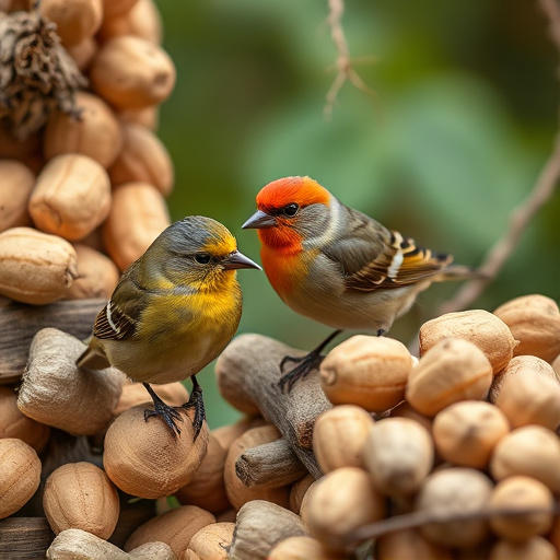 Close-up of peanuts for garden birds